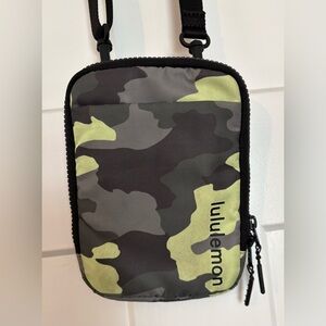 Easy Access Crossbody Bag -Black and Green